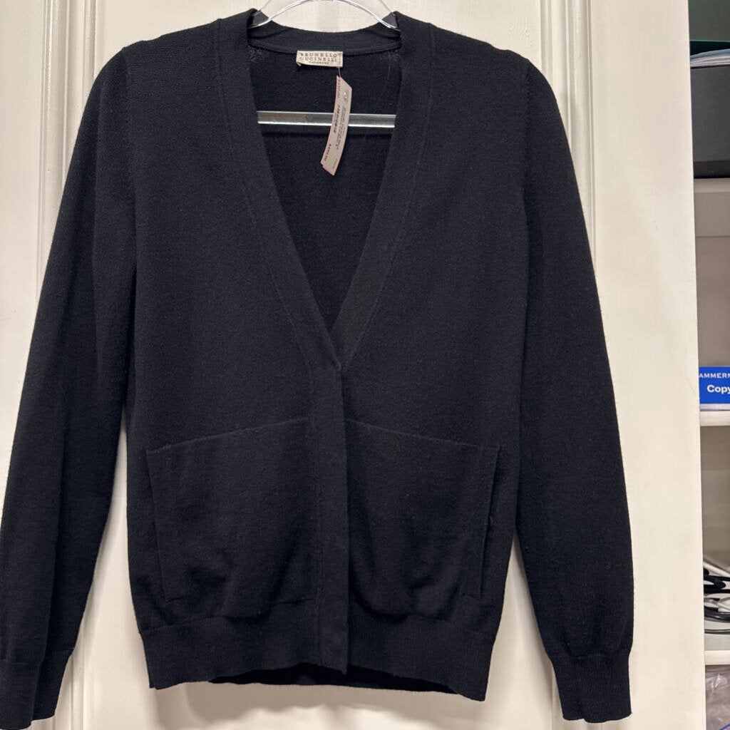 Black Cashmere Cardigan