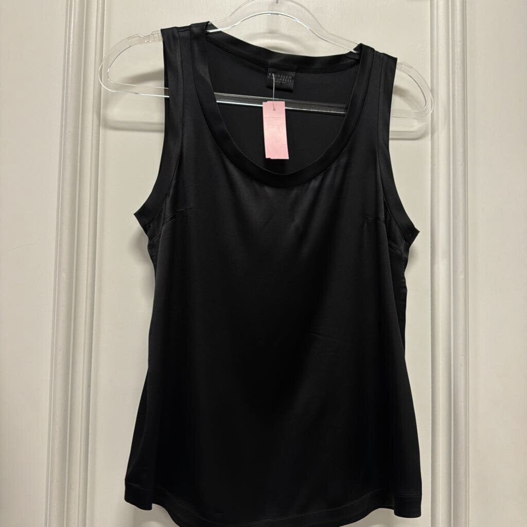 Black Satin Tank