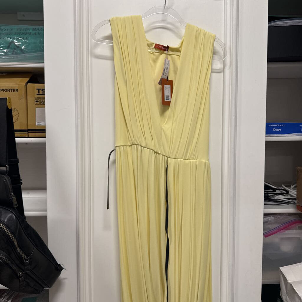 Yellow Viscose Midi Dress (NWT)