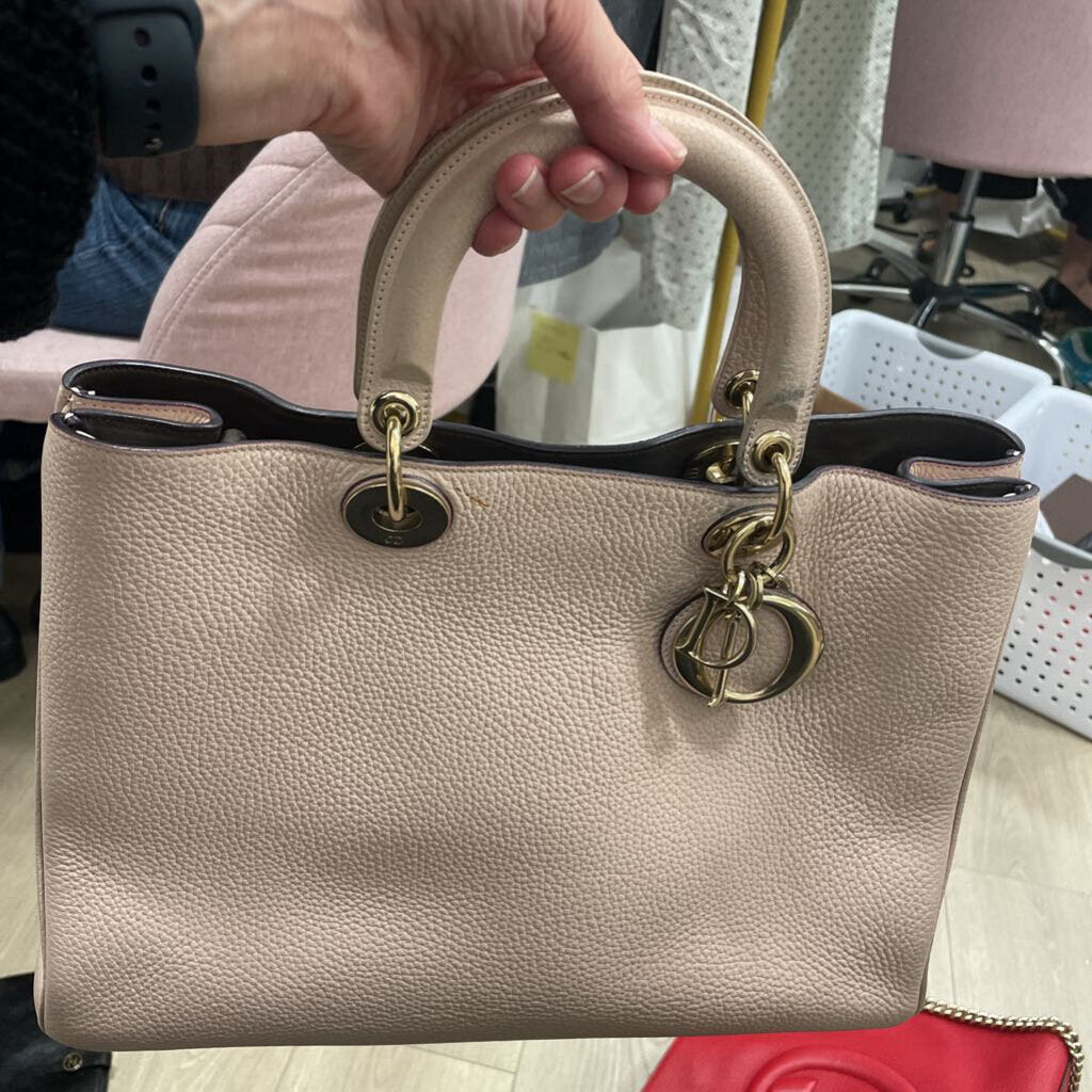 Lt Pink Pebbled Diorissimo Tote (as is)
