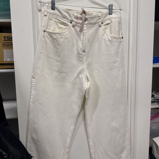 White Cotton/Linen Pants
