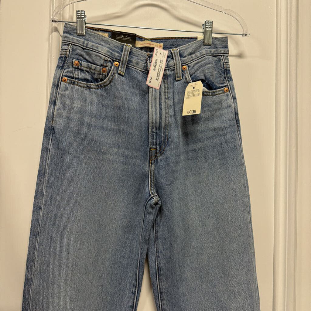 Light Wash Ribcage Wide Leg Jeans (NWT)