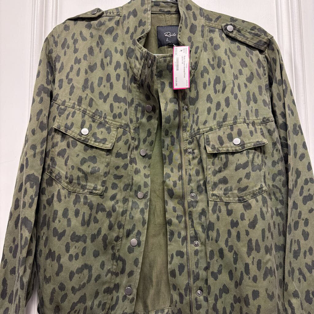 Green Animal Print Jacket