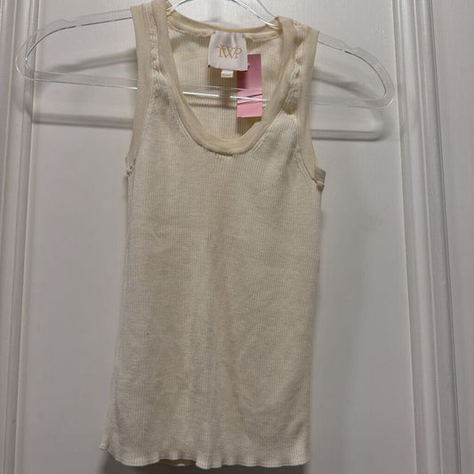 White Wool Ribbed Tank