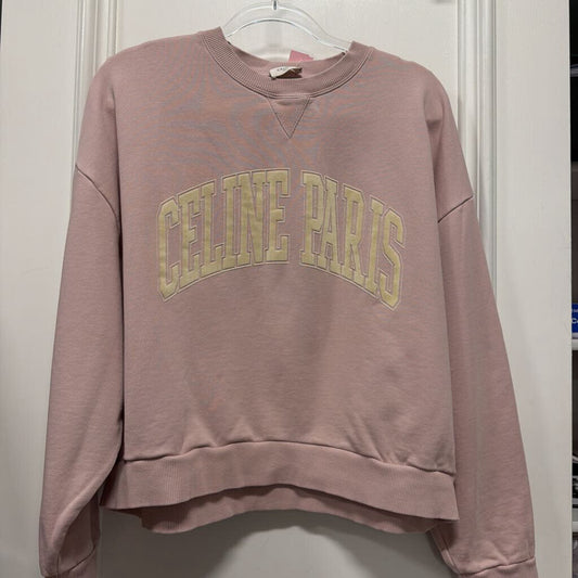 Pink Cotton Logo Sweatshirt