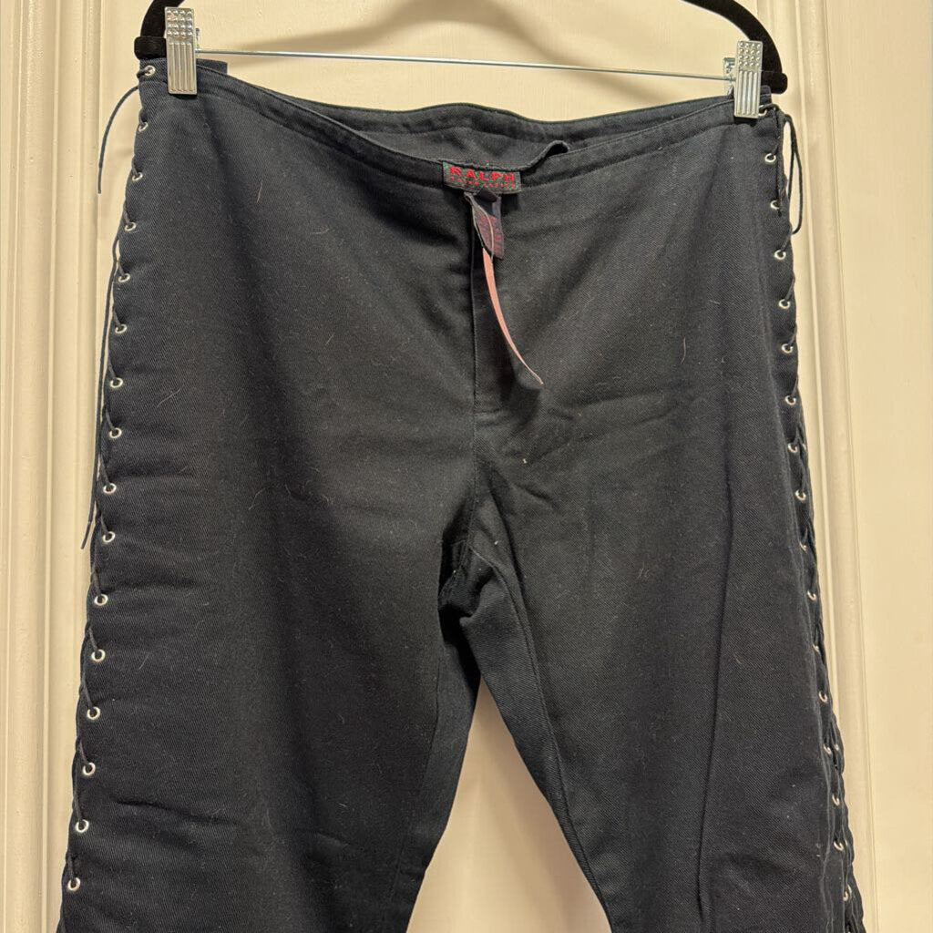 Black Side Lace Up Jean