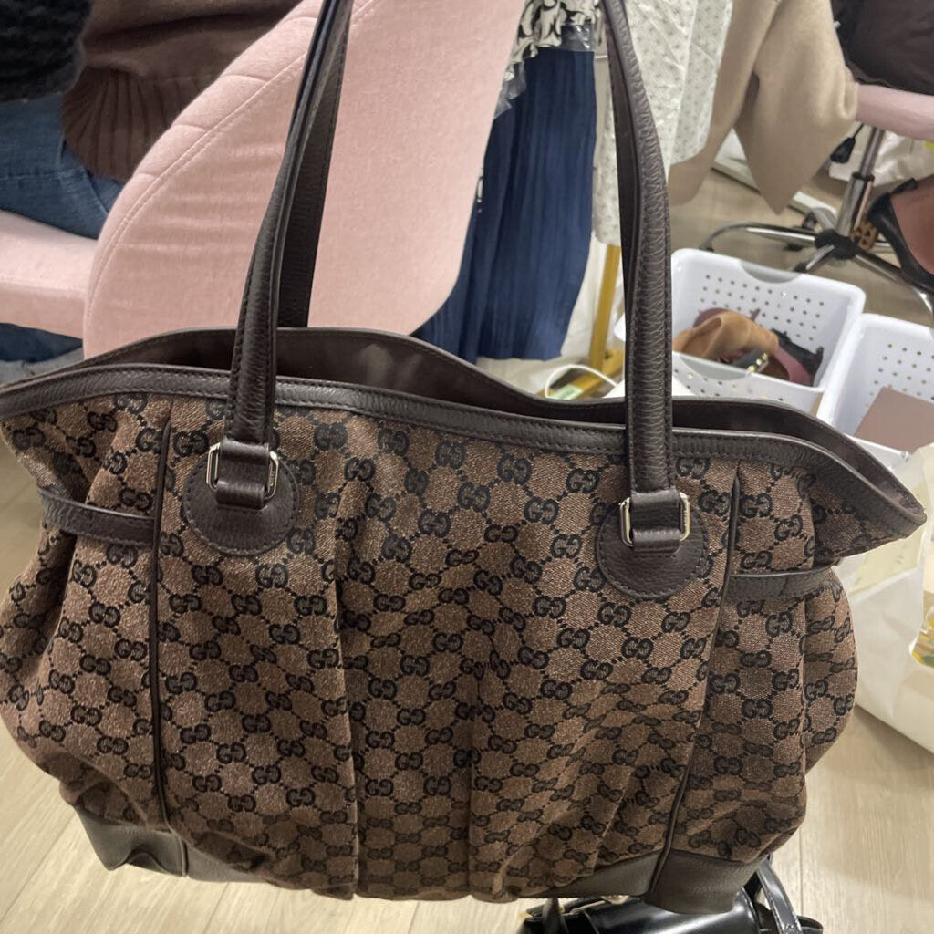 Brown Monogram Full Moon Shoulder Bag
