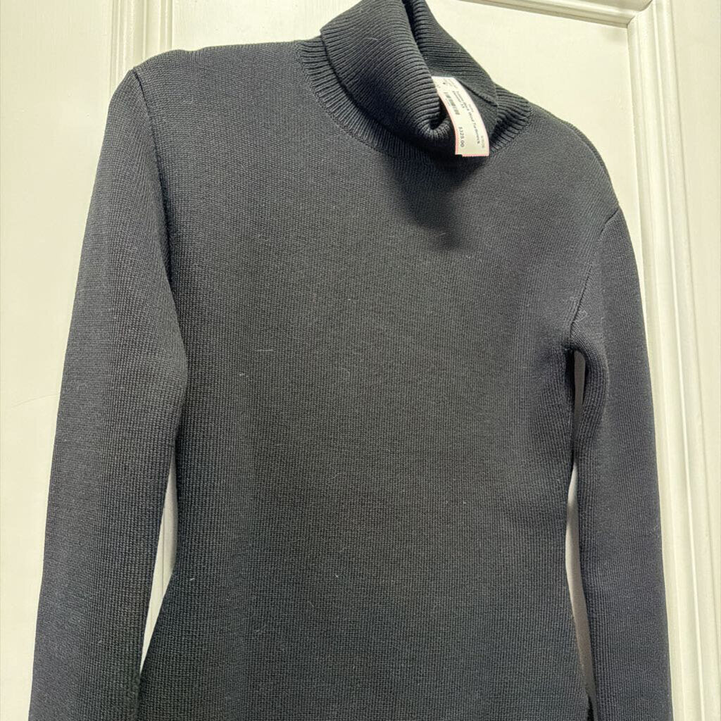 Black Wool Turtleneck Sweater