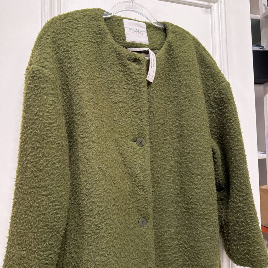 Green Wool Blend Coat