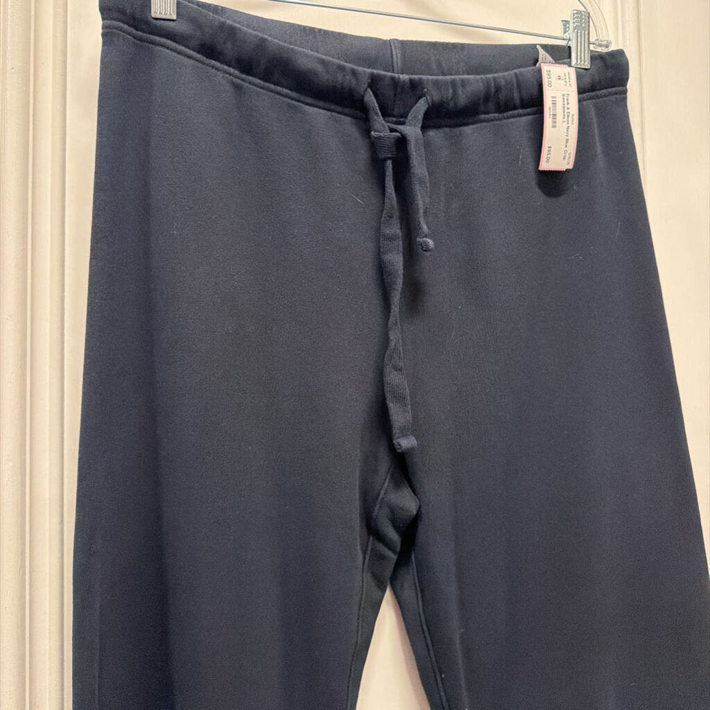 Navy Blue Crop Sweatpants