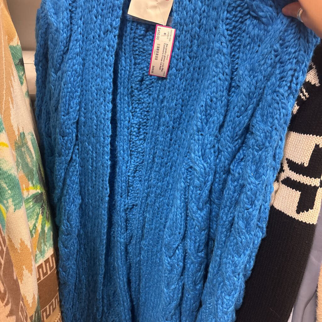 Blue Cashmere Fringe Cardigan (r:1995)