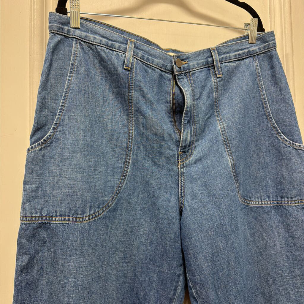 Blue Wide Leg Jean