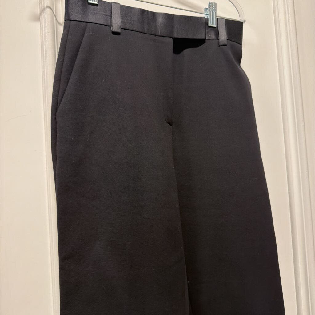 Black Nylon/Cotton Blend Trousers
