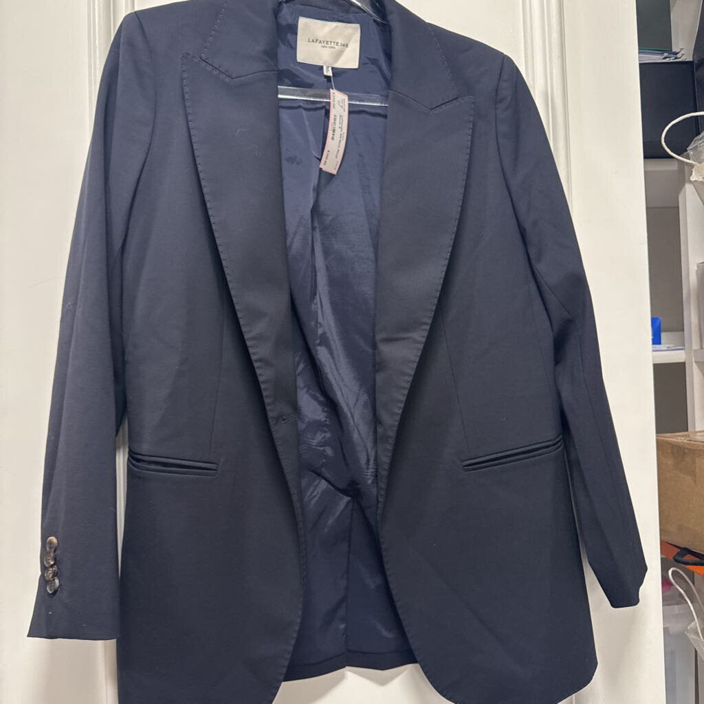 Navy Wool Blazer