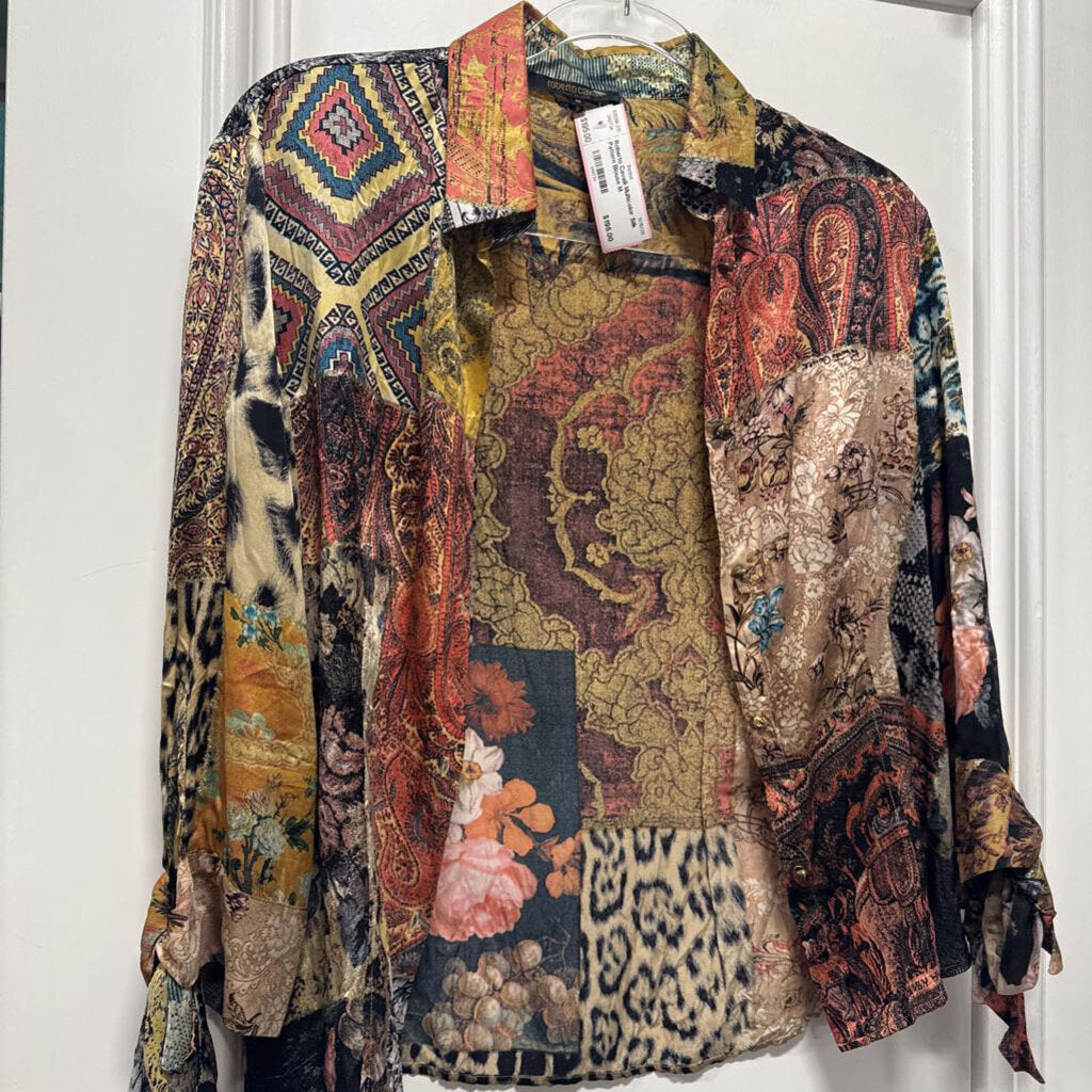 Multicolor Silk Pattern Blouse