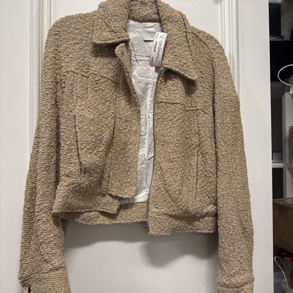 Beige Boucle Tweed Cotton Jacket (NWT 435)