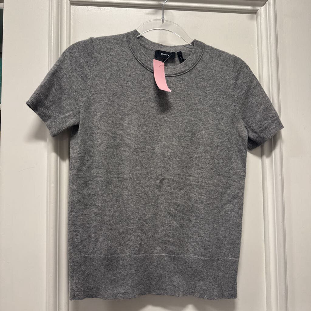 Gray Cashmere SS Sweater