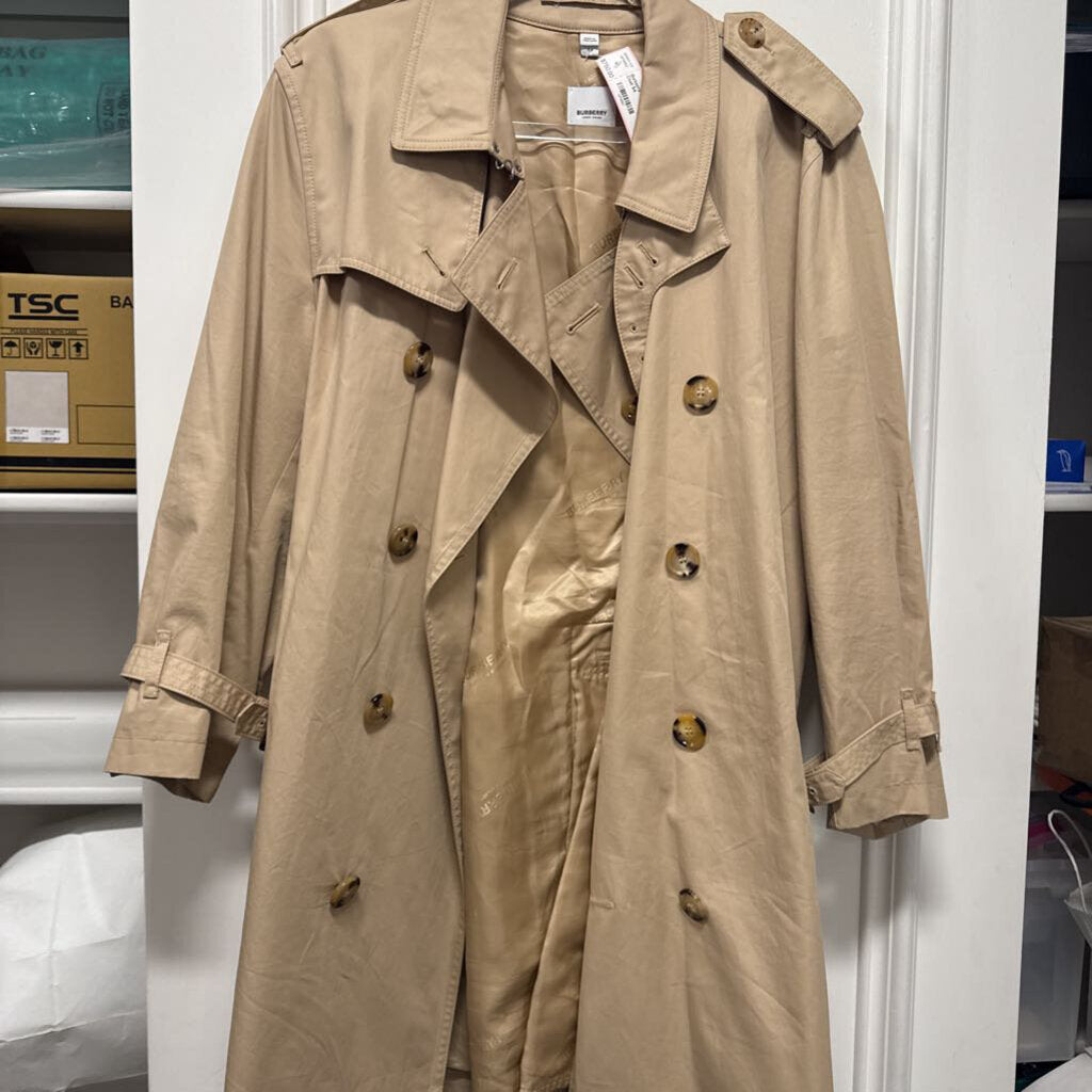 Beige Cotton Trench Coat