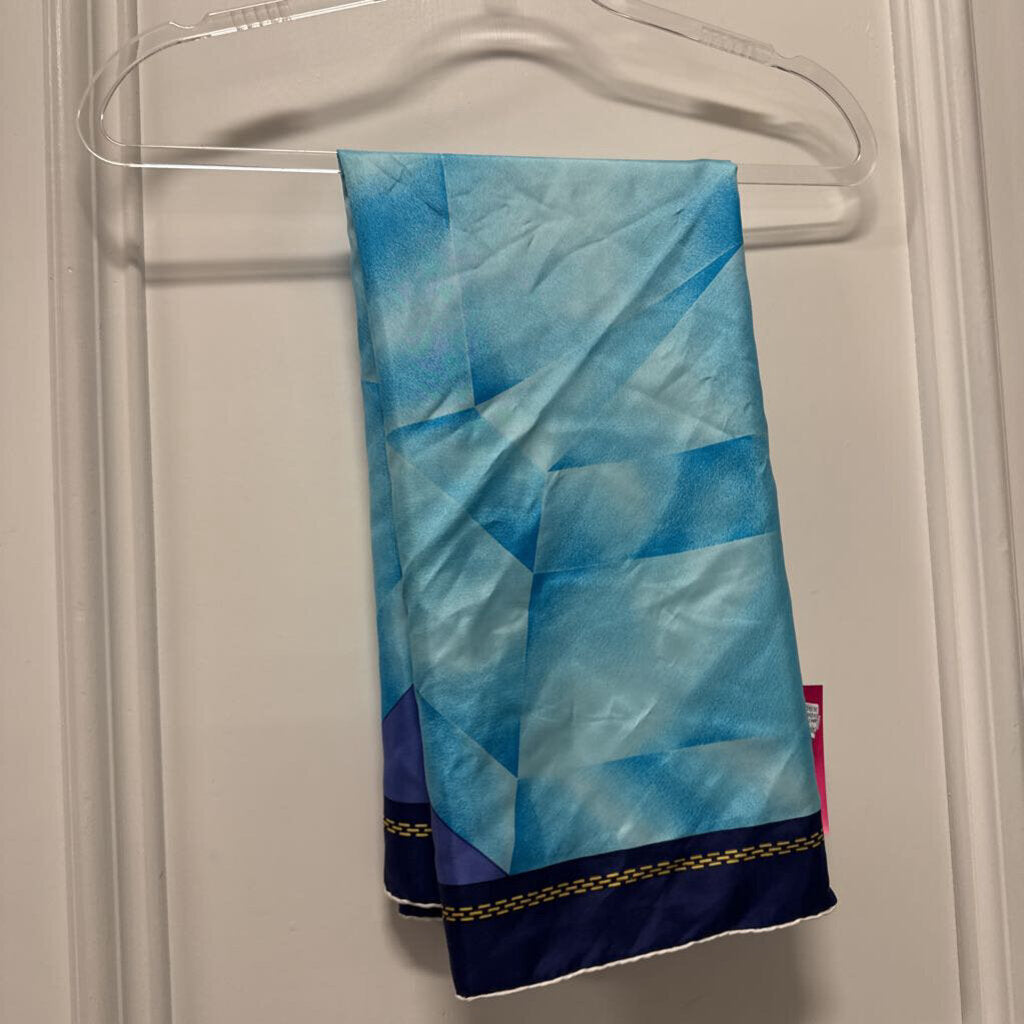 Blue Silk Scarf