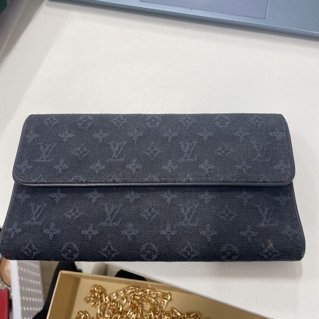 Navy Denim Vintage Wallet