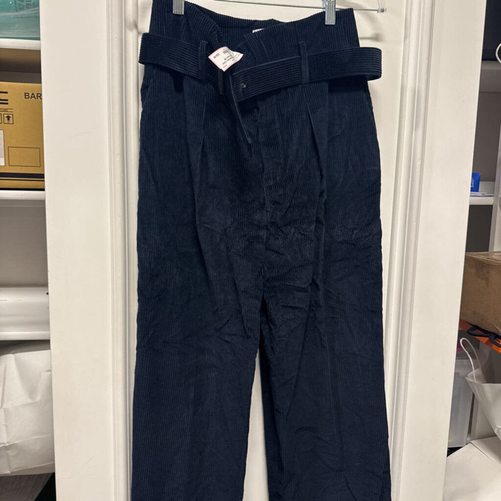 Navy Cotton Corduroy Trousers
