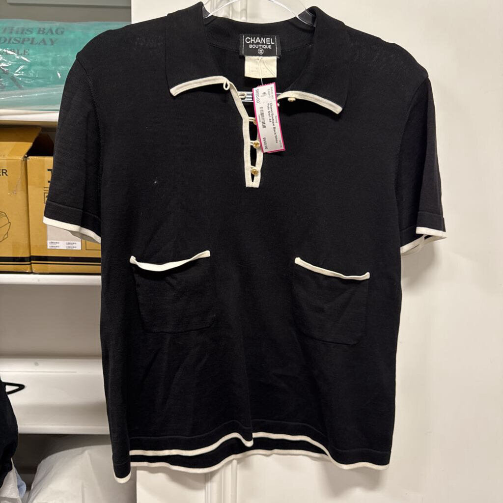 Black/White Polo Shirt