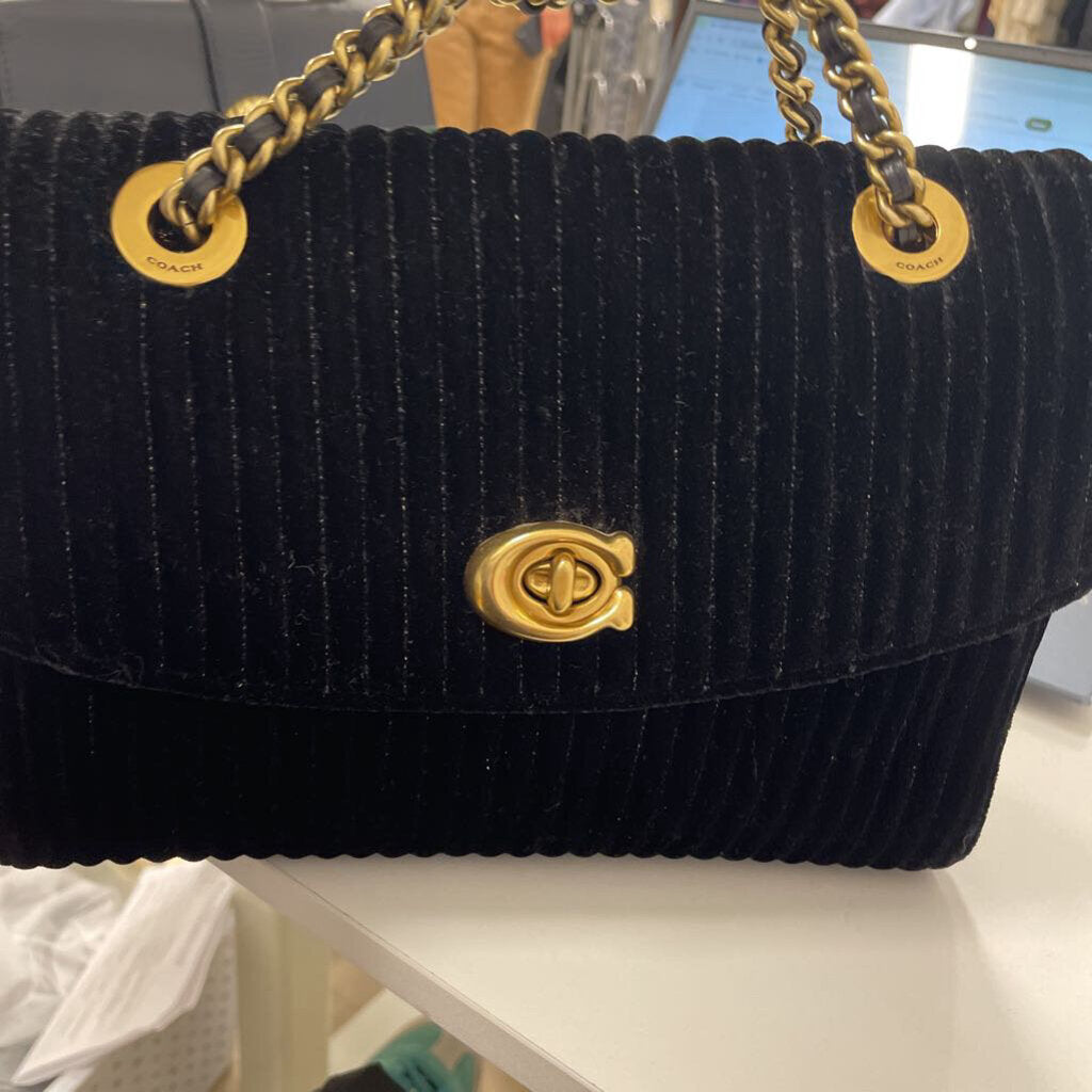 Black Velvet Parkker Shoulder Bag(est 440)