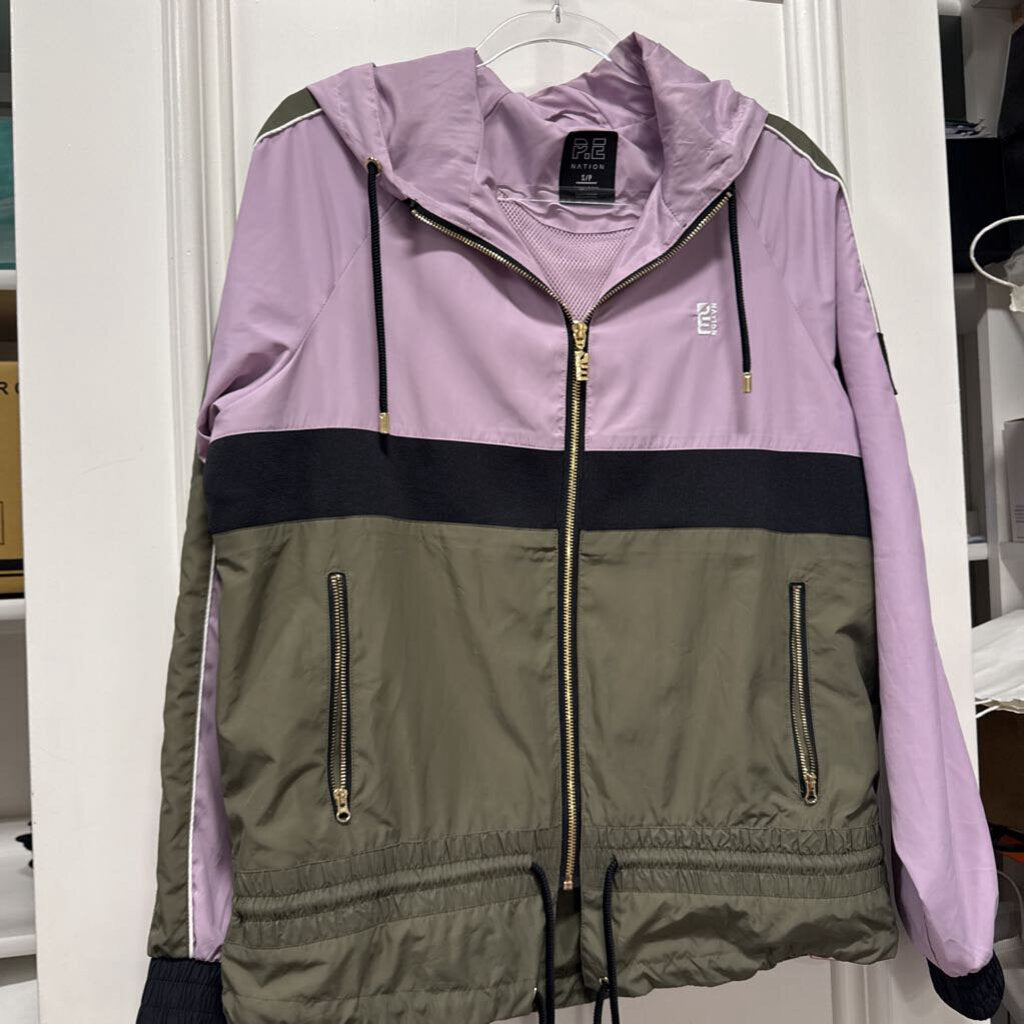 Purple/Green Poly Track Jacket