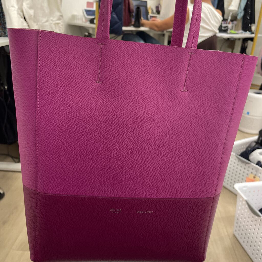 Fuschia/Grape Leather Tote (1300)