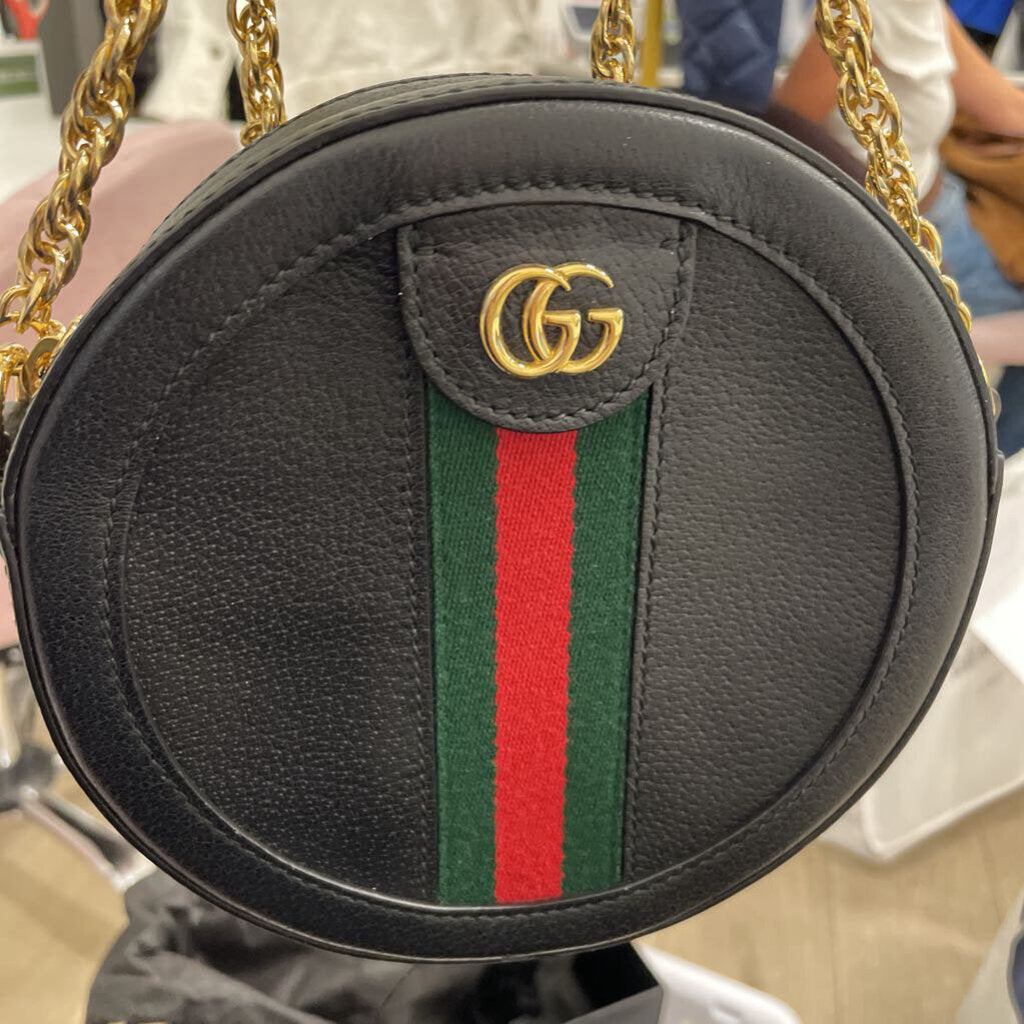 Ophidia Round Crossbody Black (Gucci)