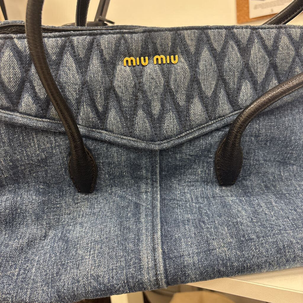 Blue Denim Shoulder Bag