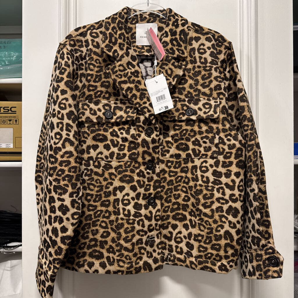 Leopard Cotton/Poly Jacket (NWT est. 495)