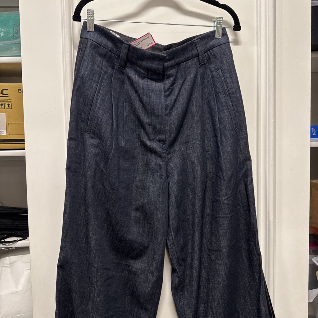Dark Washed Wide Leg Pant