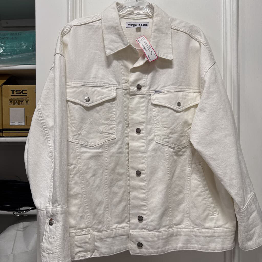 White Cotton Denim Jacket
