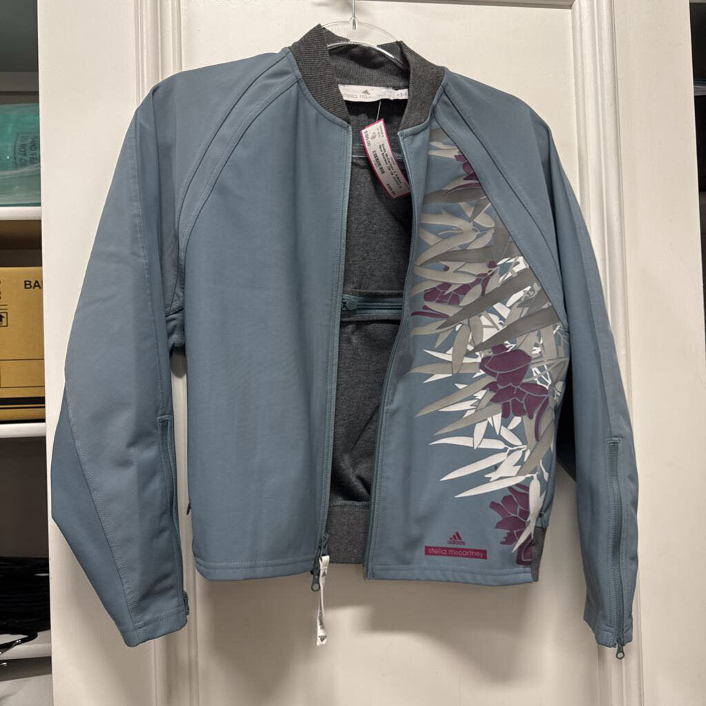 Blue Bomber Zip Up Jacket