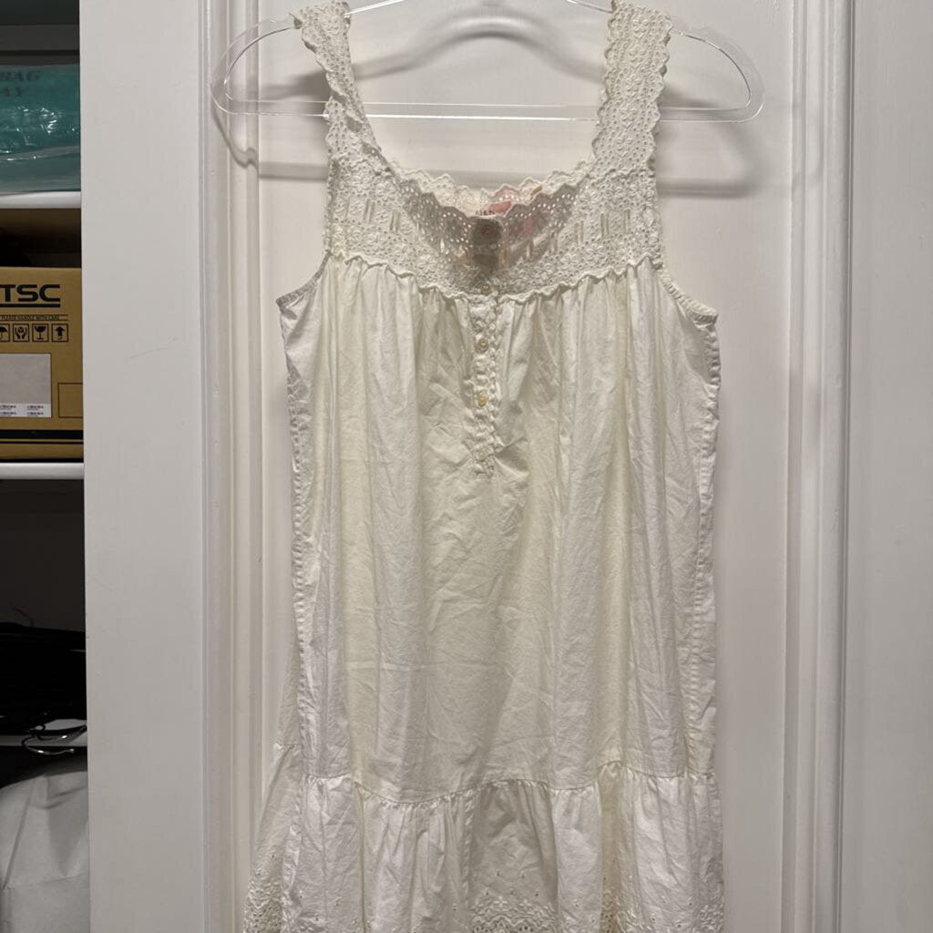 White Mini Eyelet Dress
