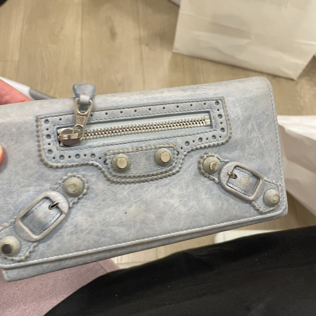 Blue Classic Long Wallet