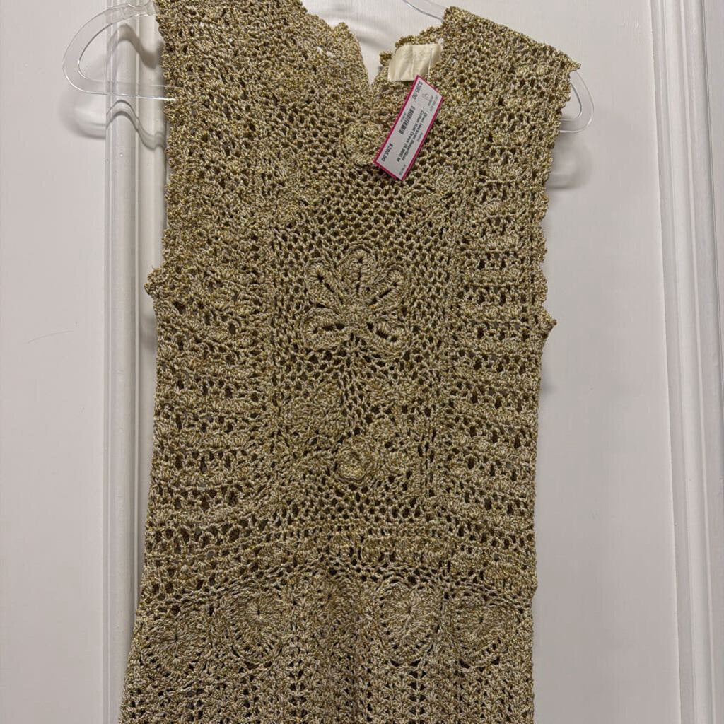 Beige/Gold Cotton Knit Dress (R.998)