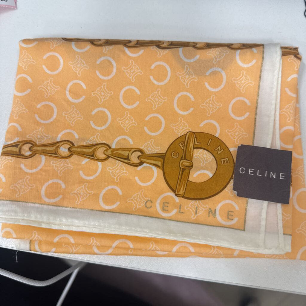 Orange Printed Handerchief