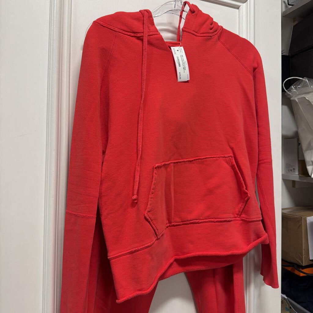 Red Cotton Sweatshirt/Pant (SET)