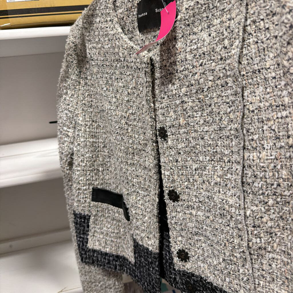 Cream/Black Tweed Jacket