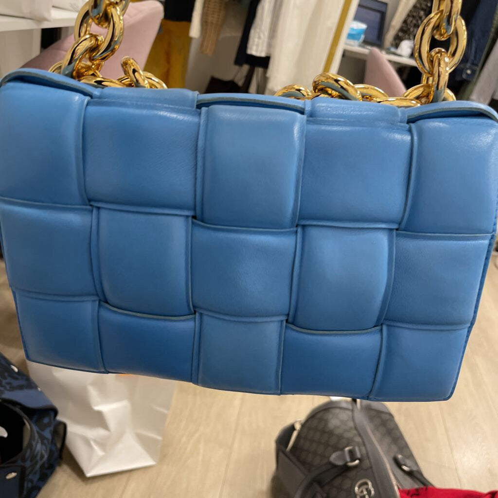 Blue Padded Chain Cassette Bag