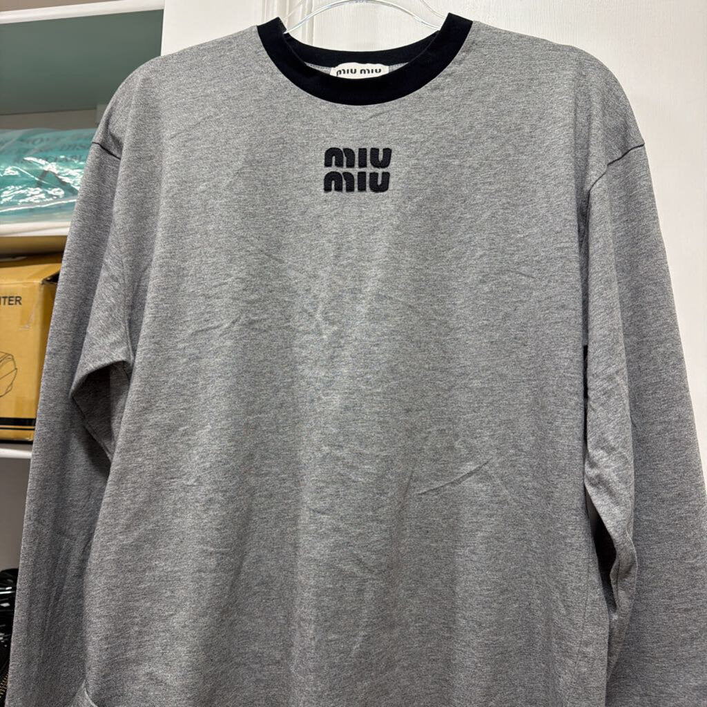 2026 Grey Cotton LS Tee