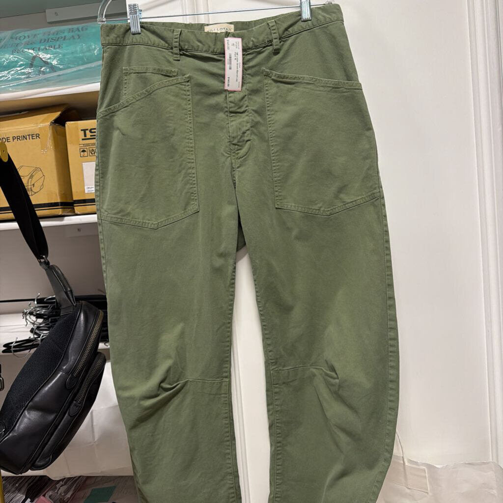 Green Barrel Leg Pant