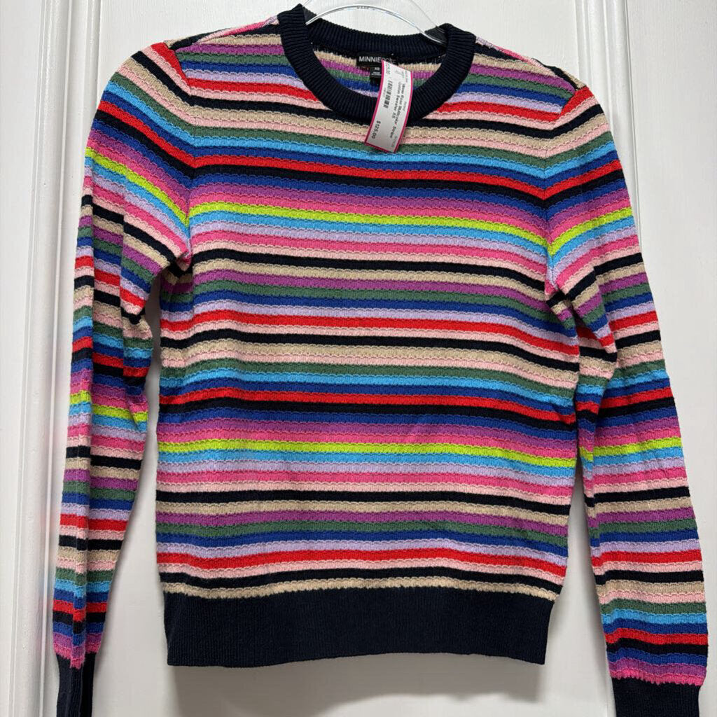 Multicolor Stripe Cotton Sweater