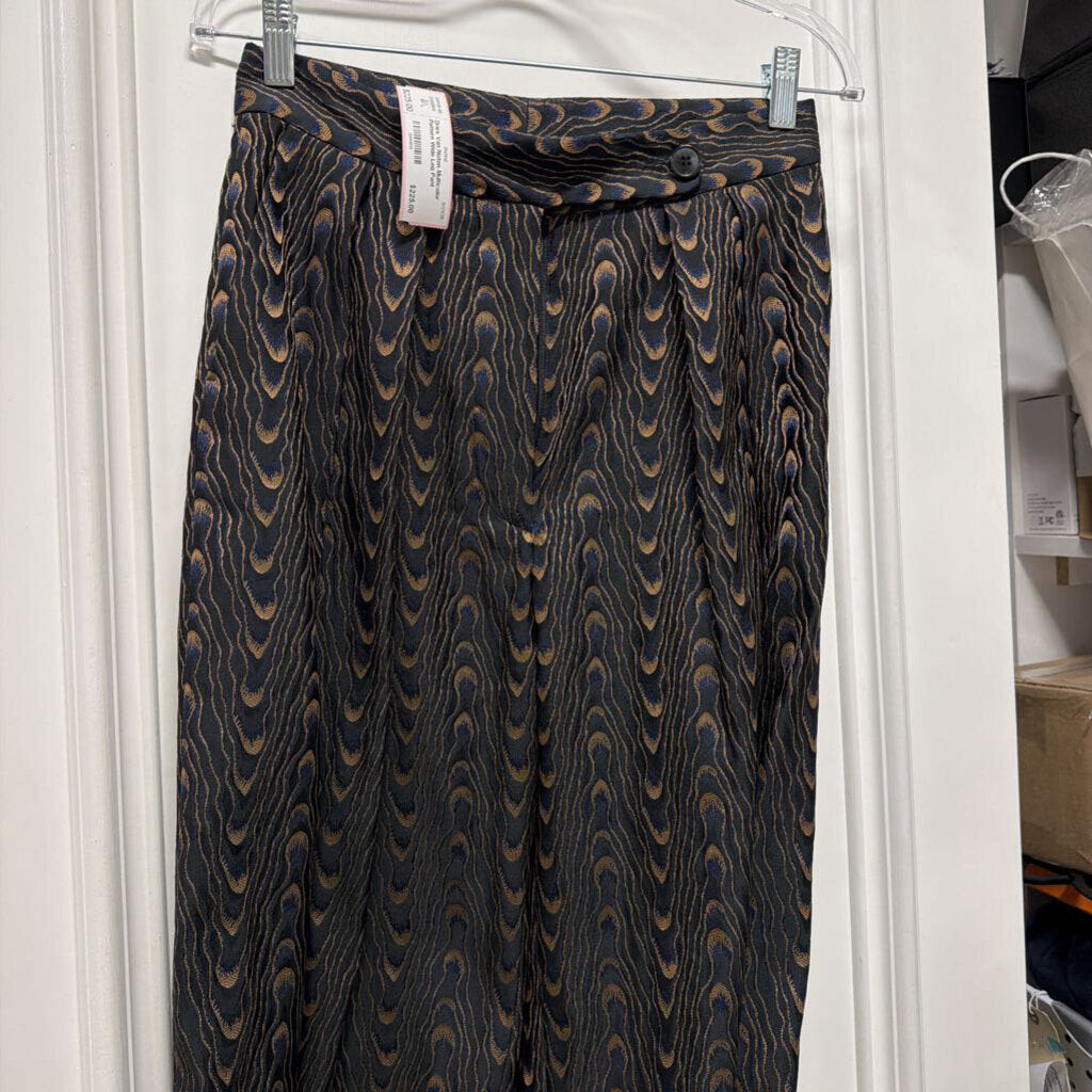 Multicolor Pattern Wide Leg Pant