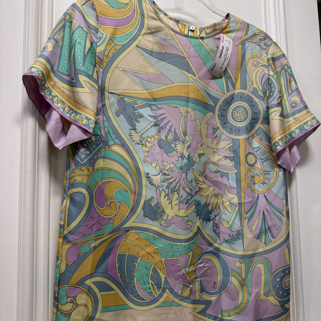 Multicolor Silk Pattern Tee