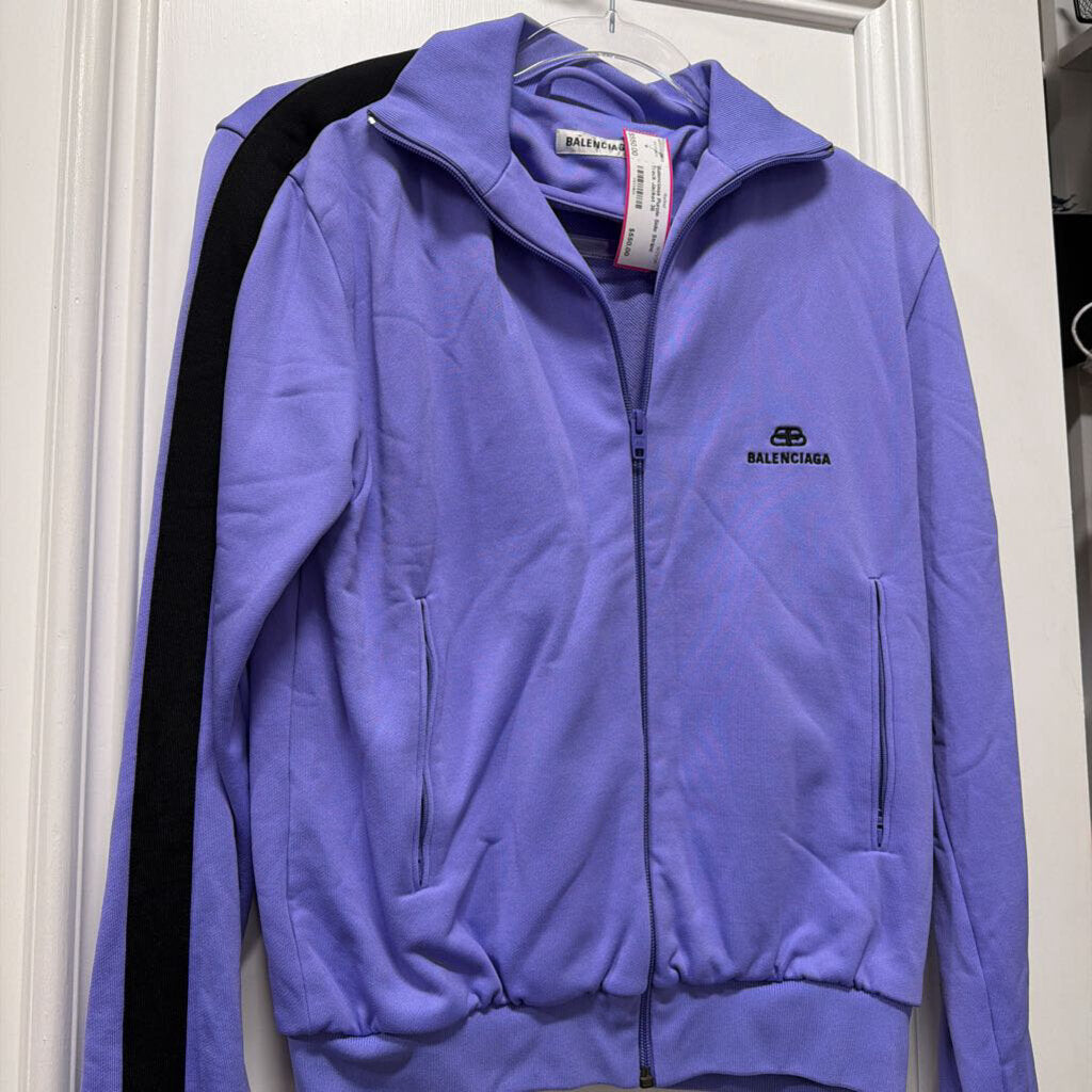 Purple Side Stripe Track Jacket