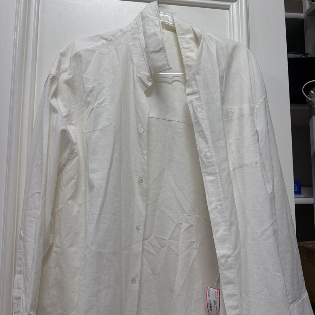 White Cotton Shirt Dress