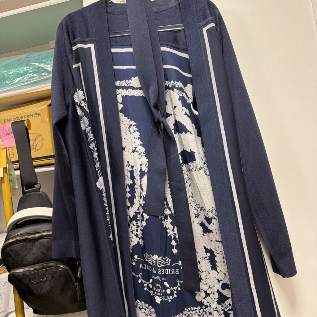 Navu Silk Long Belted Cardigan (NWT 5700)